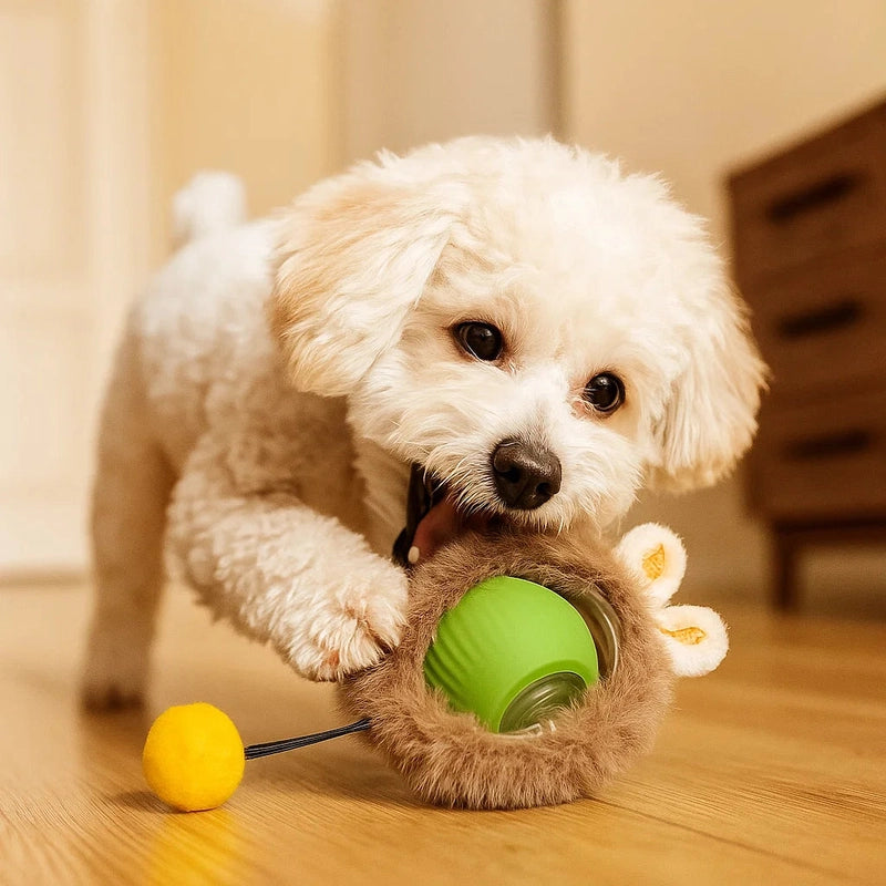 Dog Toy Fur Ball ⎜ Biting and Independent Play